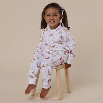 Butterfly  Organic Kids long Sleeve Pj Set