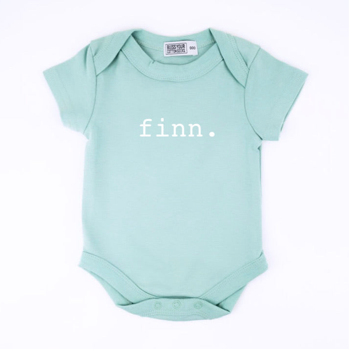 Personalised Name Short Sleeve Onesie