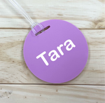 Personalised Circle Bag Tag