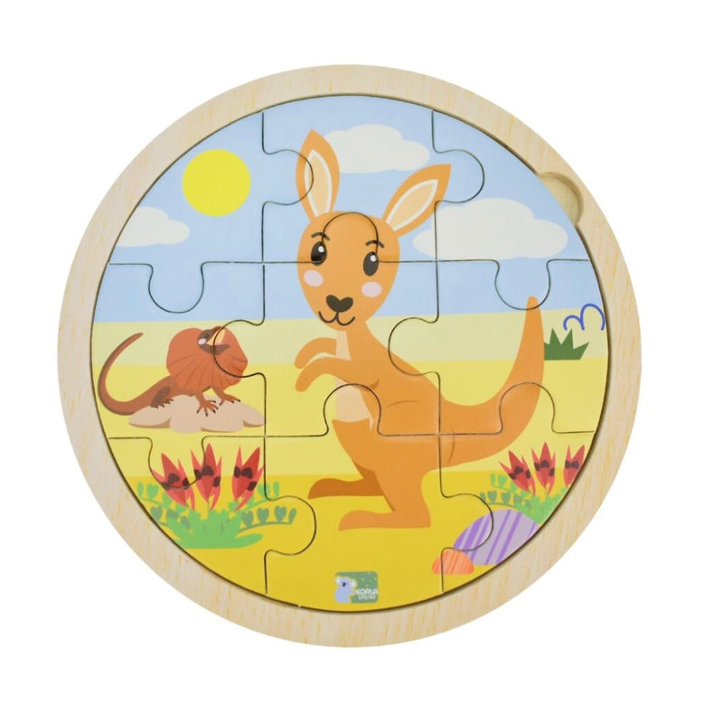 Wooden Jigsaw Puzzle Australian Animal (9 Pieces)