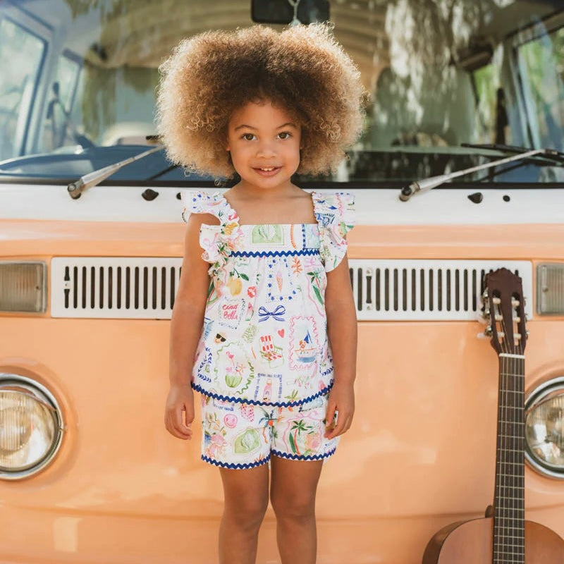 Summer Vacay Ric Rac Top