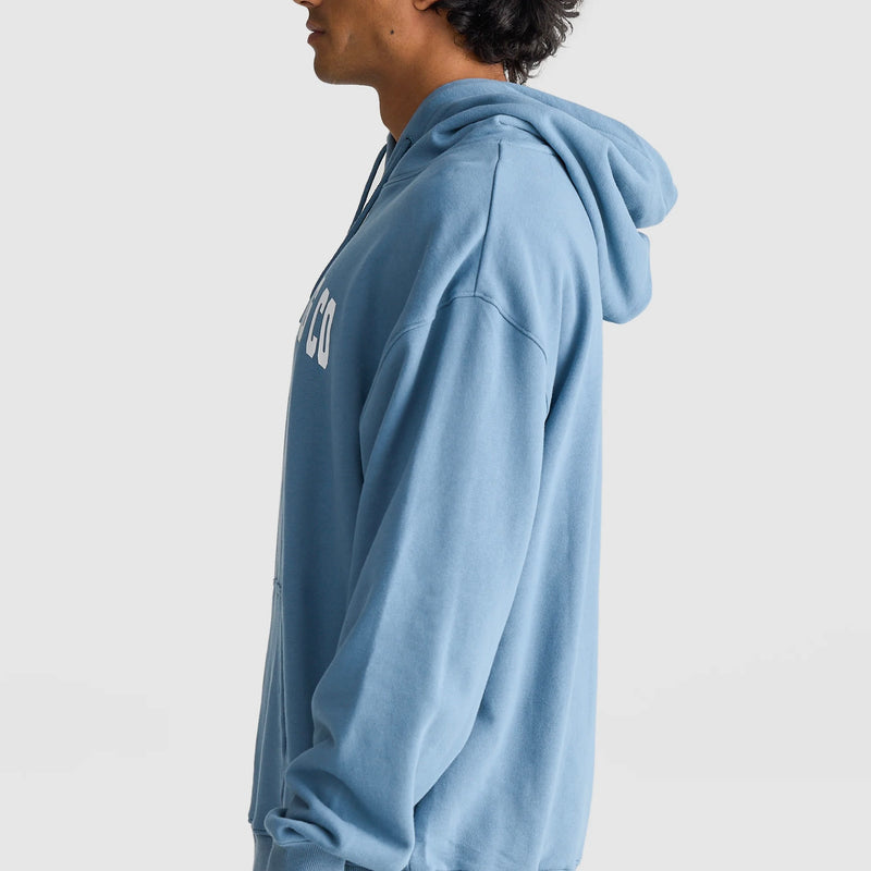 Collage Logo Hoodie Pacific Blue