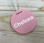 Personalised Circle Bag Tag