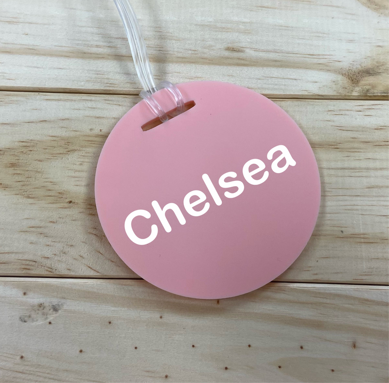 Personalised Circle Bag Tag
