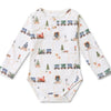 Trains Long Sleeve Organic Bodysuit