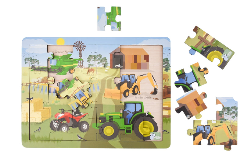 Aussie Farm Vecicles Jigsaw Puzzle 24PCS