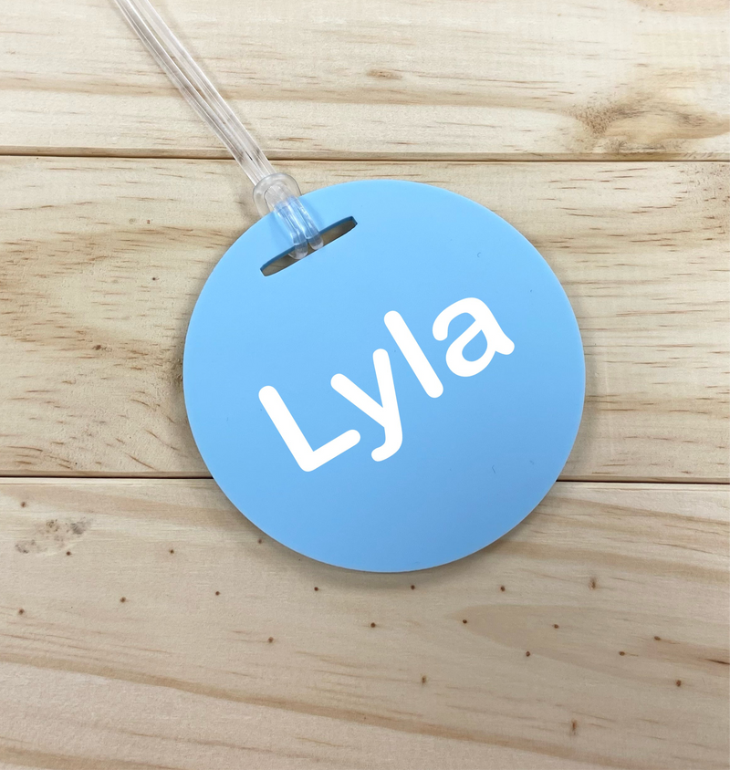 Personalised Circle Bag Tag