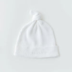 Baby Beanie Ribbed Knotted