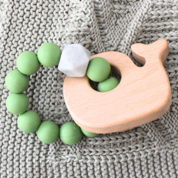 Wooden Silicone Teether