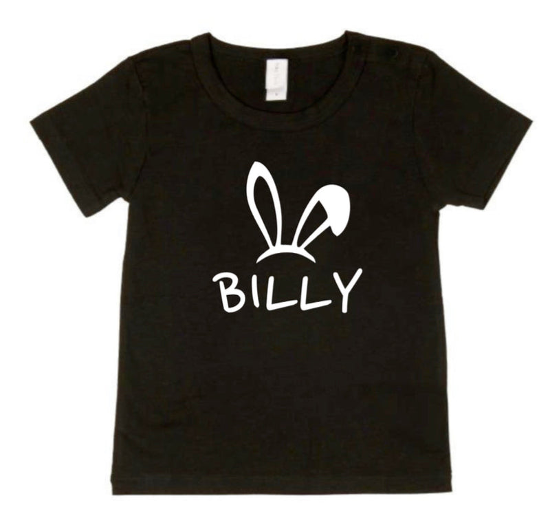 Personalised Bunny Name Tees (size 6-12)