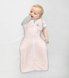 Love To Dream Swaddle Up Transition Bag Original 1.0 Tog- Dusty Pink Stripe