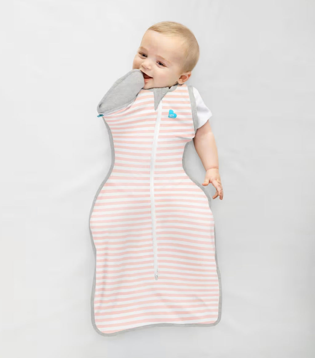 Love To Dream Swaddle Up Transition Original 1.0 Tog Dusty Pink Stripe