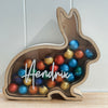Personalised Wooden Bunny Egg Holder