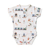 Trains Short Sleeve Organic Bodysuit
