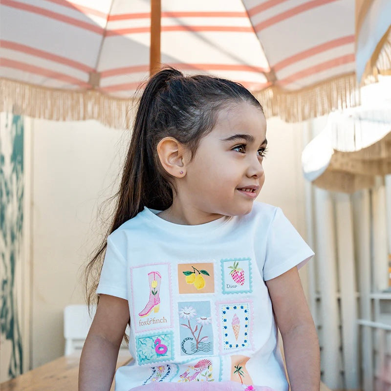 Summer Vacay Holiday Stamp Tee