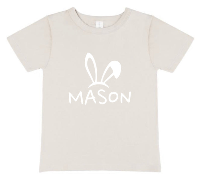 Personalised Bunny Name Tees (size 6-12)