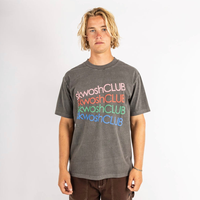 Quattro Regular Tee in Carbon