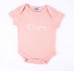 Personalised Name Short Sleeve Onesie