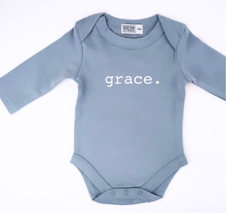 Personalised Name Long Sleeve Onesie