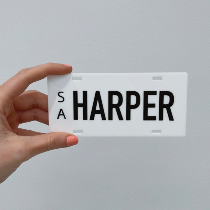 Personalised Mini Number Plates