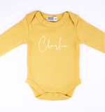 Personalised Name Long Sleeve Onesie