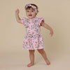 Pink Wattle Short Sleeve Organic Dress