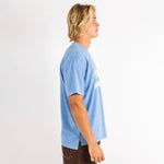 All Downhill Regular Tee in Dusty Blue