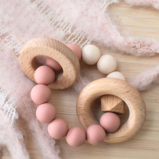 Wooden Silicone Teether