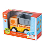 Wooden Friction Dump Truck with Sound and Light