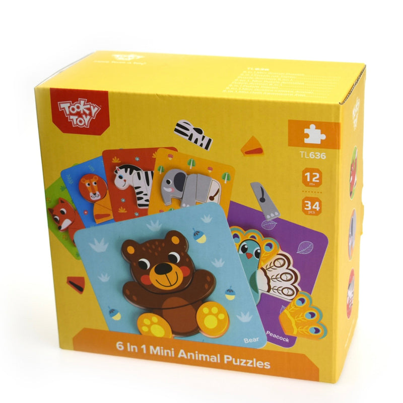 6 in 1 Mini Animal Puzzle