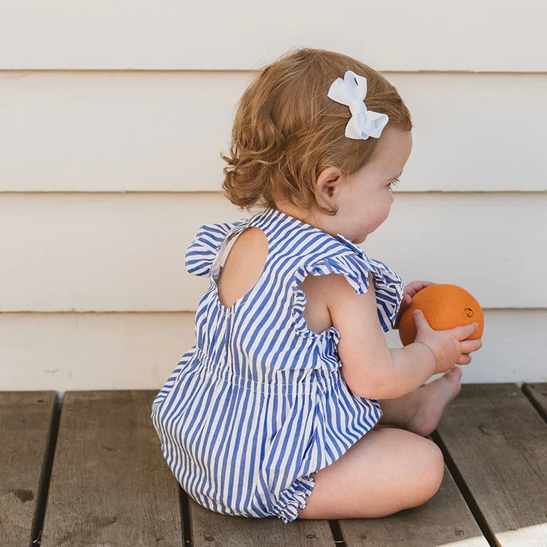 Summer Vacay Blue Striped BodySuit