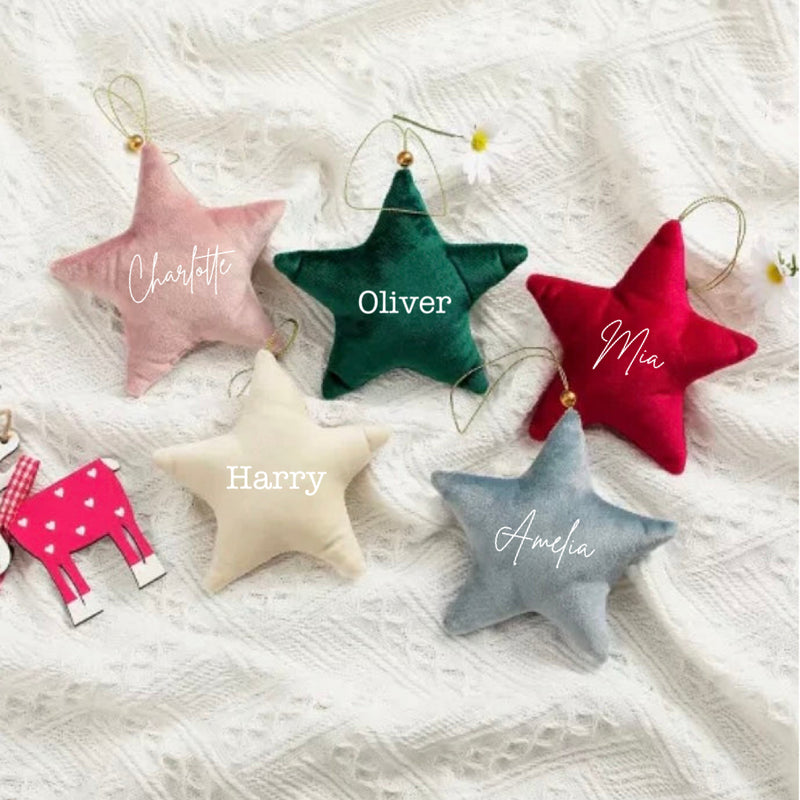 Personalised Velvet Star