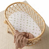 Green Palm Bassinet Sheet / Change Pad