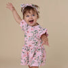 Pink Wattle Short Sleeve Organic Dress