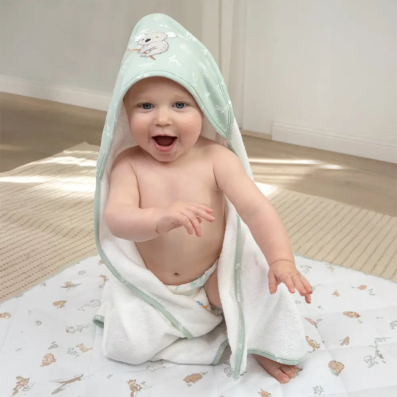 Organic Hooded Towel - Australiana