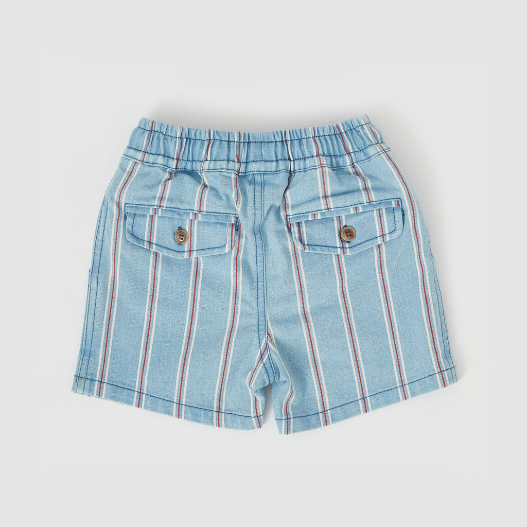 Noah Classic Stripe Denim Shorts