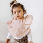 Nude Frill Snuggle Bib