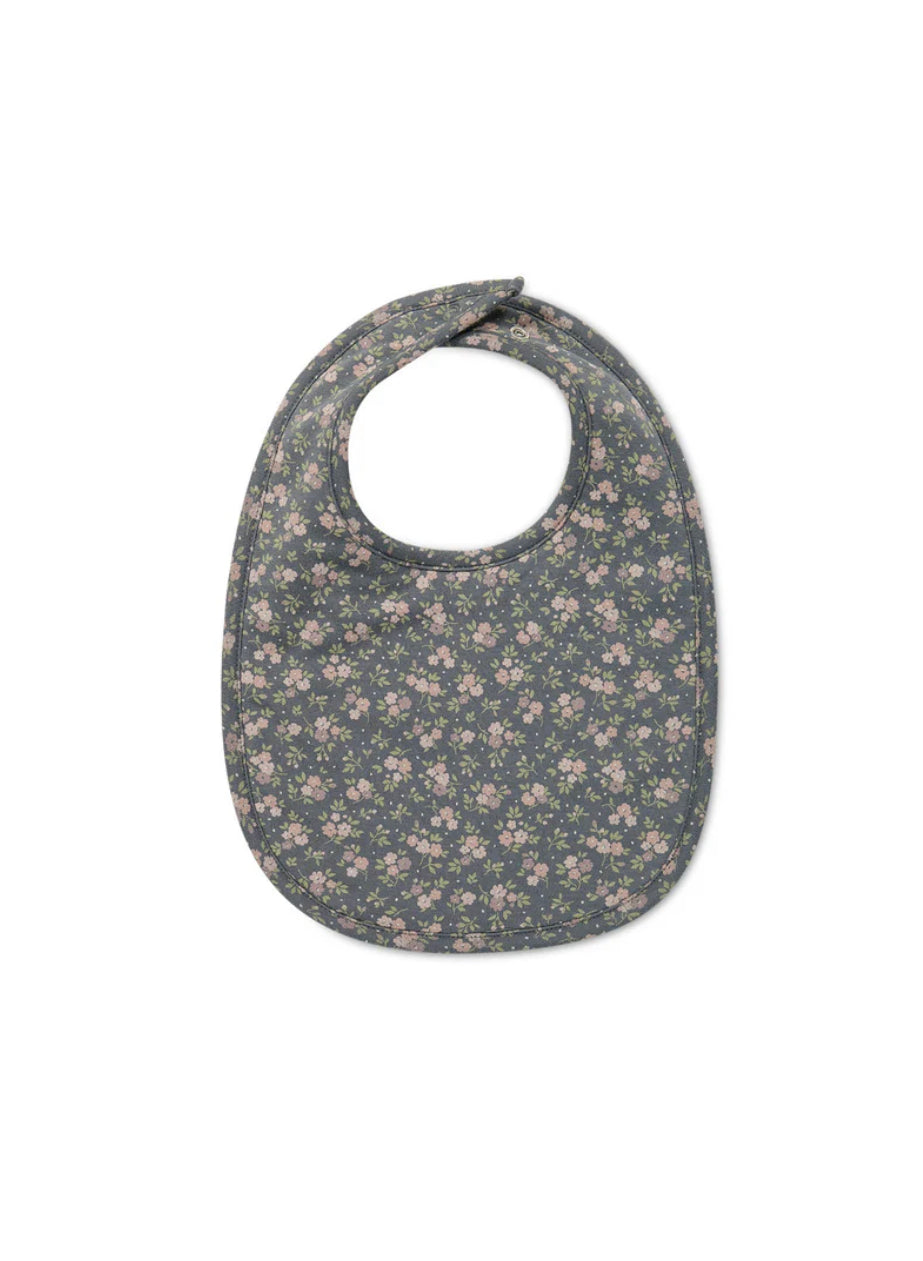 Organic Cotton Bib - Rosalie Floral Lava