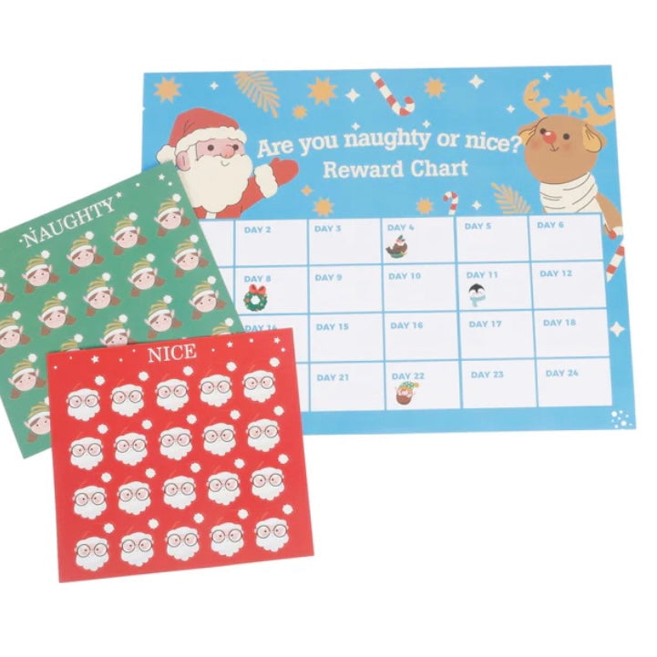 Santas Reward Chart With Stickers