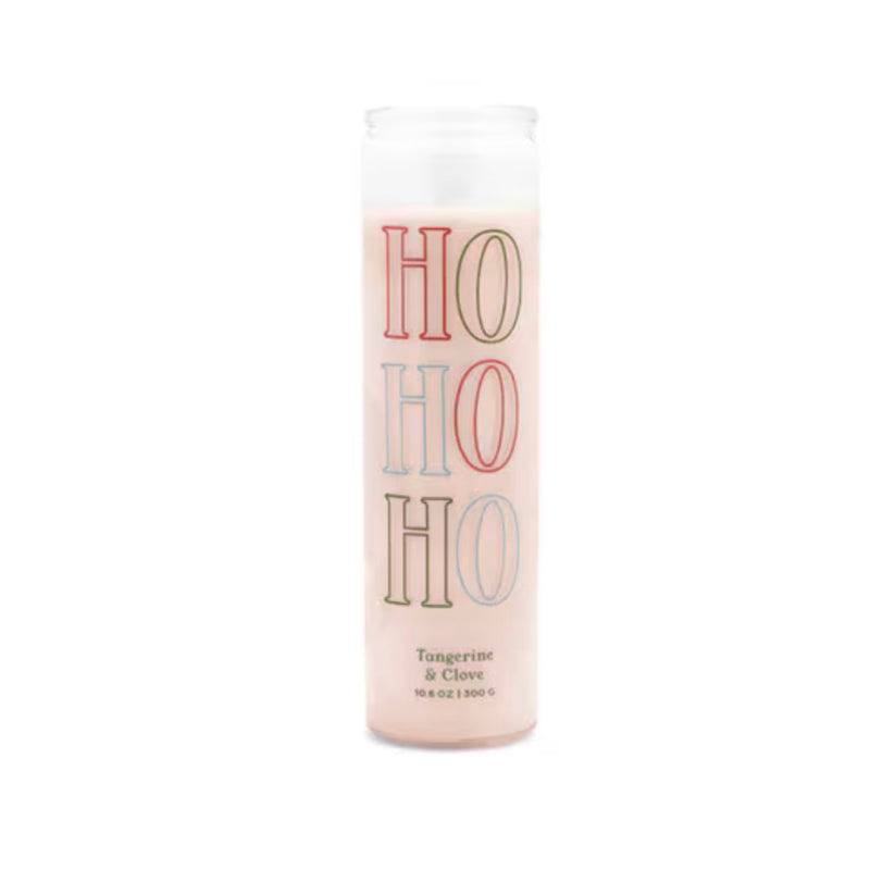 Holiday Wax Candle “ Hohoho” Tangerine & Clove