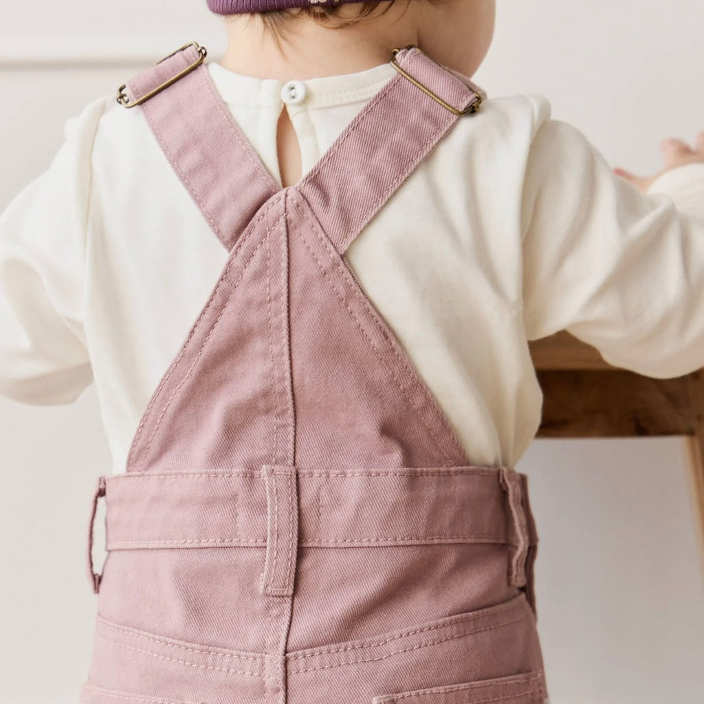 Classic Overalls Dress- Dreamy Pink