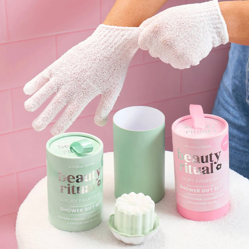 Beauty Ritual Shower Gift Set - Dusty Pink (3 Pieces)