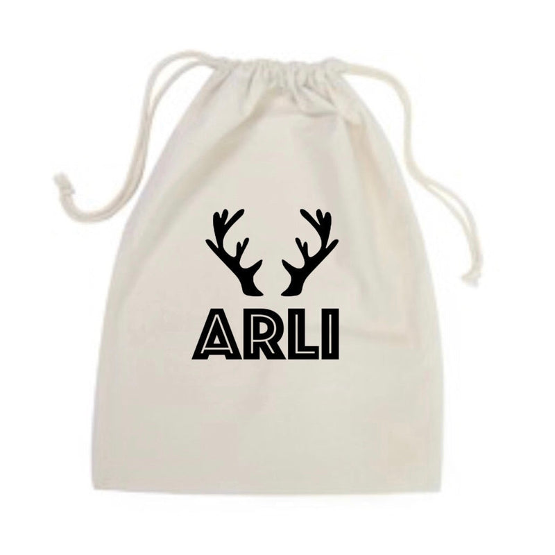 Reindeer Name Christmas Bag