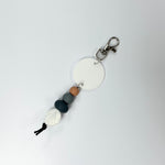 Keyring with silicone beads