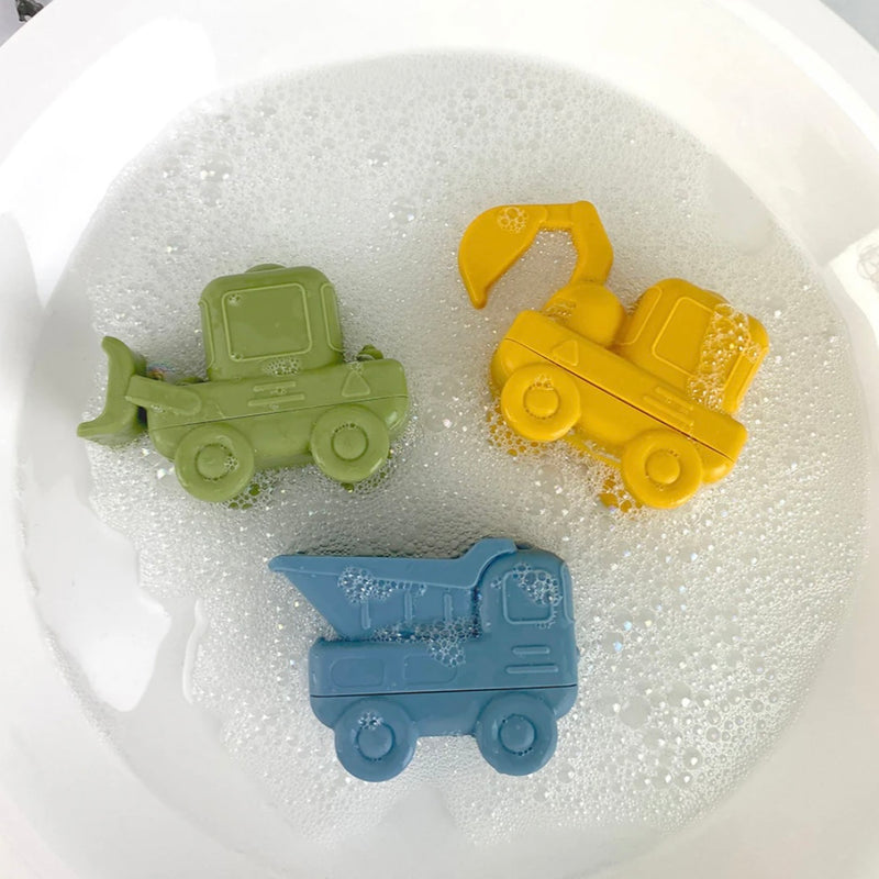 Silicone Squeezy Bath Toys - Truck (3 Pieces)
