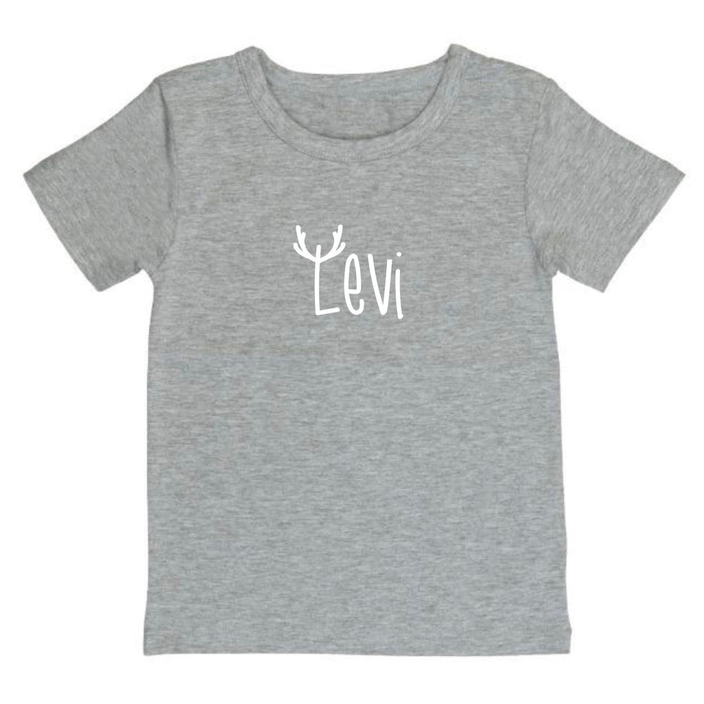 Personalised Snow Deer Name Tee
