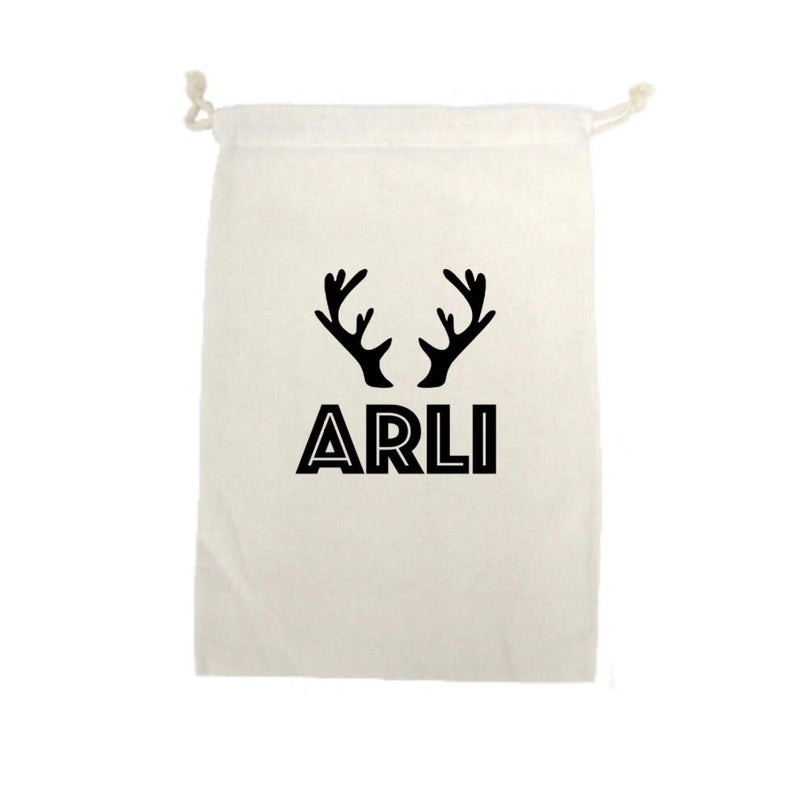 Reindeer Name Christmas Bag