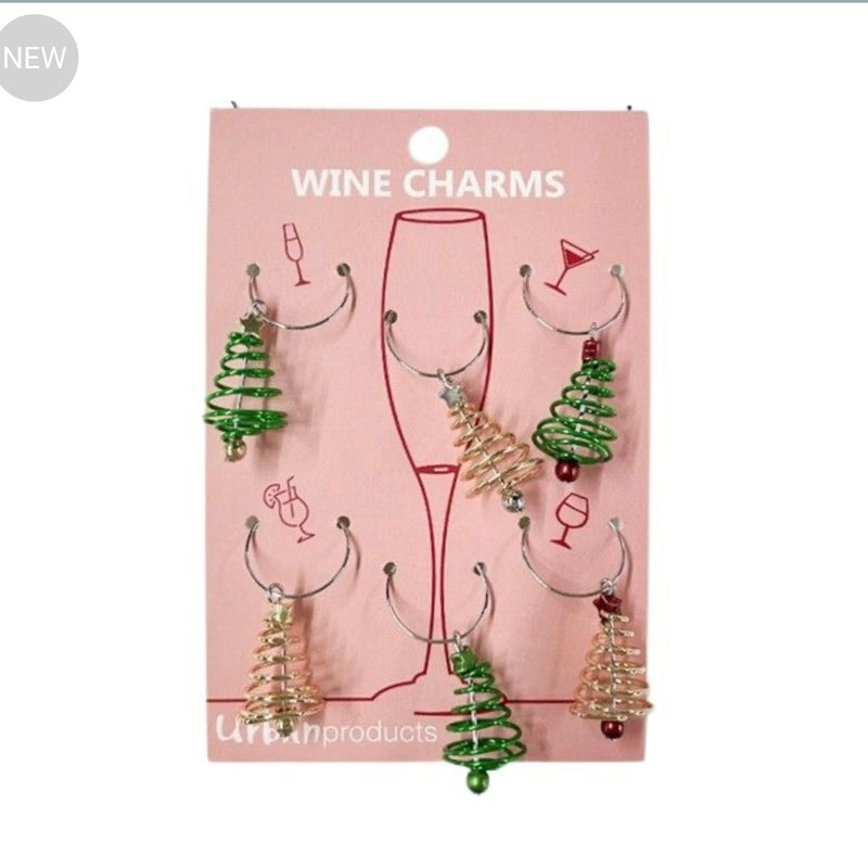 Christmas Wine Charms