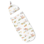 Farm Organic Snuggle Swaddle & Beanie Set