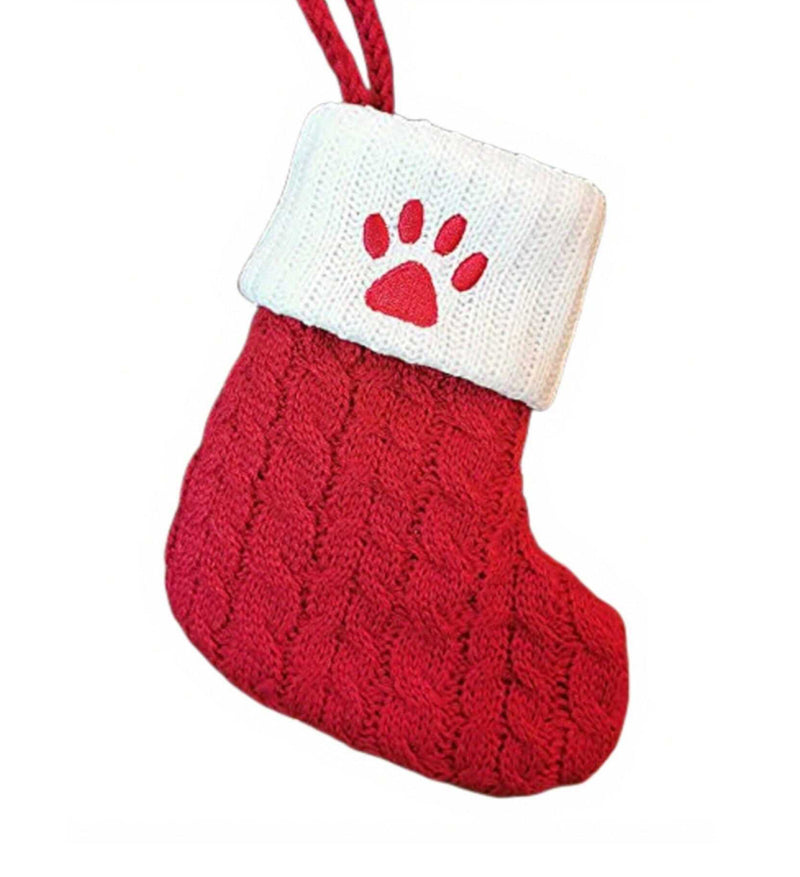 Red Knit Pet Stocking